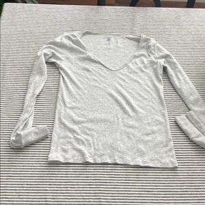 Brandy Melville Gray Long Sleeve Top